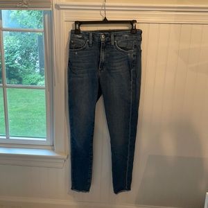 Joe’s High Rise Curvy Skinny Crop Dark Wash Jeans